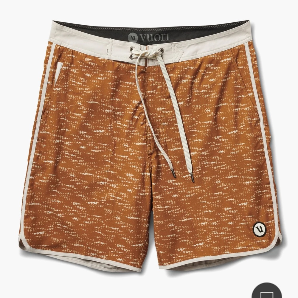 VUORI Cruise Boardshort MENS SIZE 36 nwt Caramel Slub